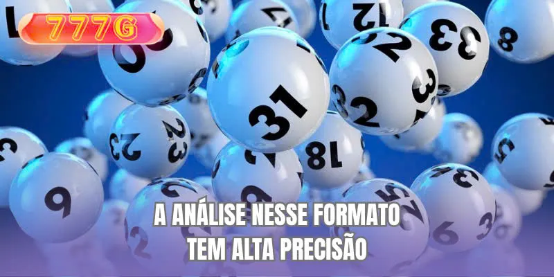 A análise nesse formato tem alta precisão